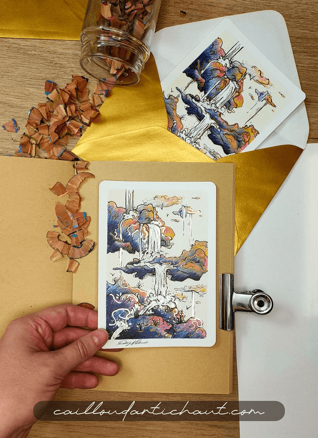 Rêve cascades - PRINT DORÉ