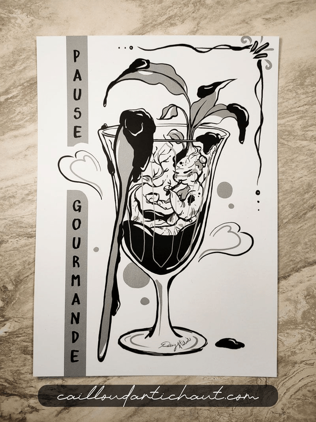 Mandragore "Pause gourmande" - PRINT OPTION DORURE