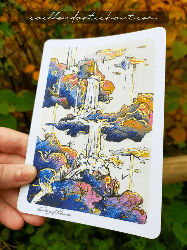 Rêve cascades - PRINT DORÉ