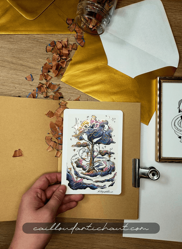 Rêve arbre aux esprits - PRINT DORÉ