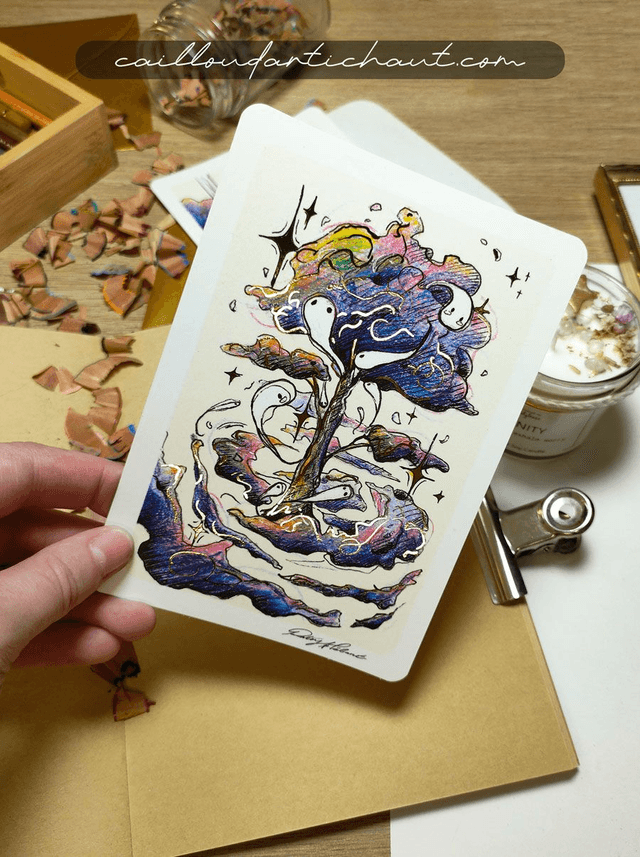 Rêve arbre aux esprits - PRINT DORÉ