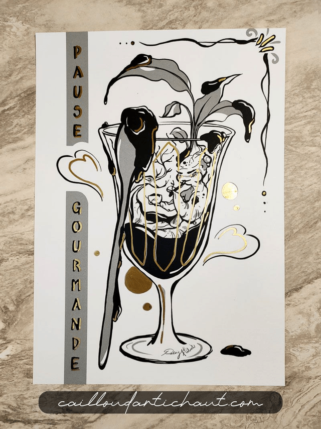 Mandragore "Pause gourmande" - PRINT OPTION DORURE