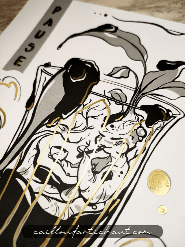Mandragore "Pause gourmande" - PRINT OPTION DORURE