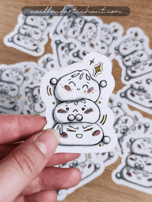Sticker bao 4 variantes